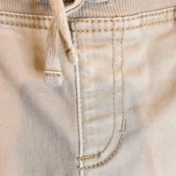 WonderNation Elastic Waist Stretch Jeggings Khaki Kid Girls Sz L 10-12 PLUS FUC - Picture 2 of 16